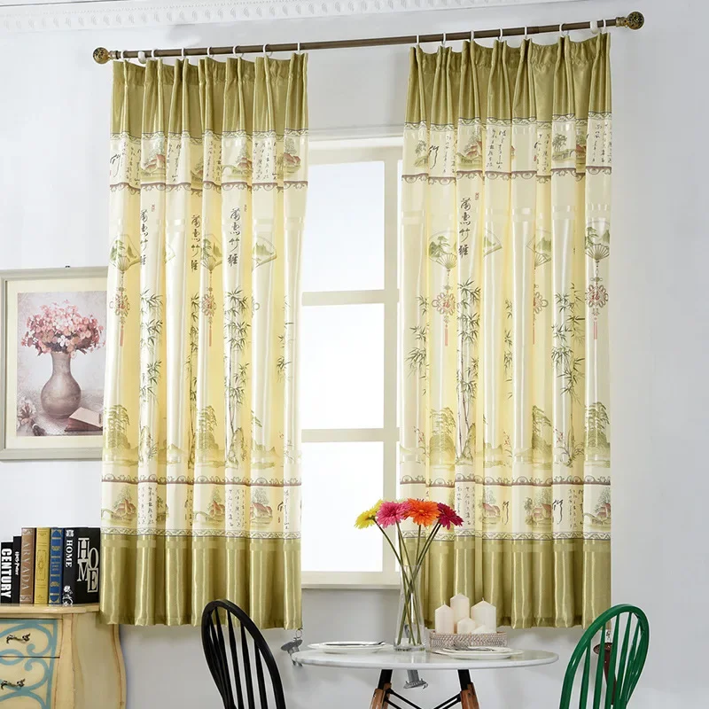 19 Models Short Pastoral Semi-shade Curtains For Living Room Kitchen Bedroom Window