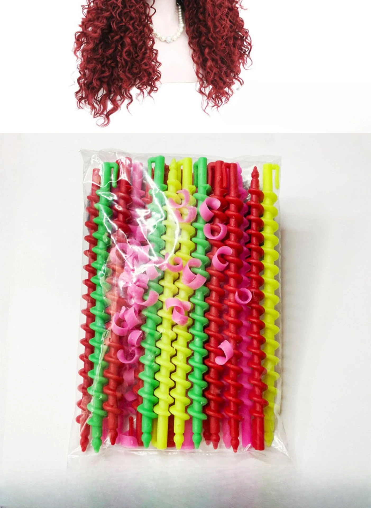 Description Picture 4 of itemHair Screw Barbershop Special Supplies Hair Rod Lengthening Wool Curling Perm Tool Cold Iron Bar Spiral Accessories Styling