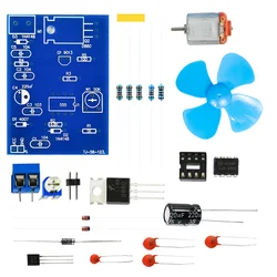 DIY Electronic Soldering Kit: NE555 DC Motor Speed Controller with Pulse Width Modulation (DIY Fan Electronic)