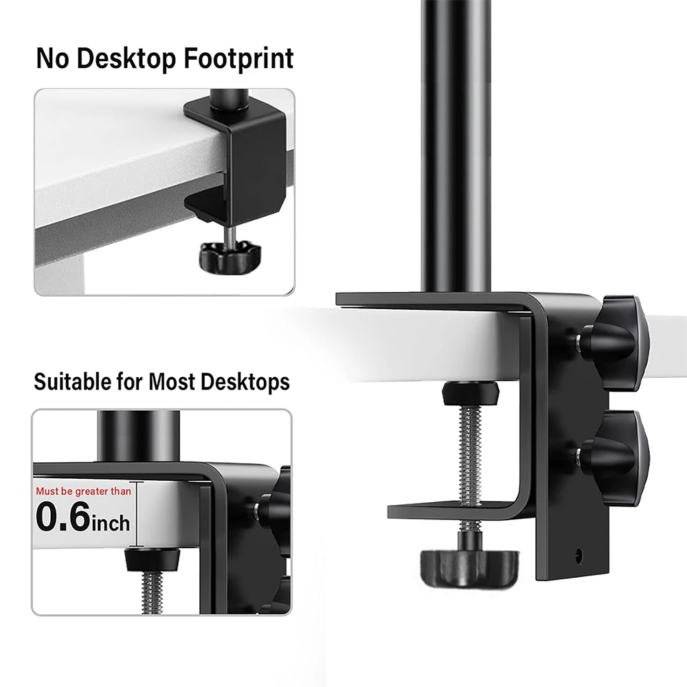 Desk Mount Stand DSLR Camera C Clamp Light Stand Photographic Light Boom With Ball Head for Phone Video Ring Zoom light stand,photographic light stand