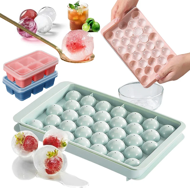 6/18/33 Griglie Ice Boll Hockey Pp Stampo, Frozen Whisky Ball Ghiacciolo Ice Cube Tray Box Lecca-Lecca Che Fa Accessori Per Utensili Da Cucina