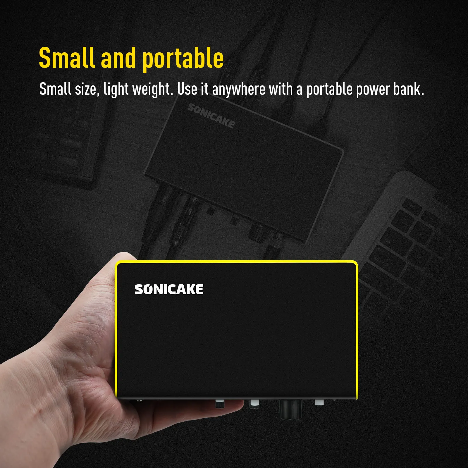 Sonic Cube Dual-Channel Professional Audio Interface High-Quality Analog Preampl