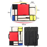 4K Canvas Portfolio Bag Waterproof Art Case Painting Paper Holder Art Portfolio Case Carrying Bag Waterproof 4
