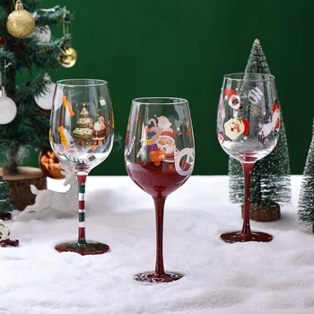 Christmas Red Wine Glasses 1