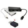 Micro USB OTG 4 Port HUB Adapter Cable For Smartphone Tablet High Speed Black White 3