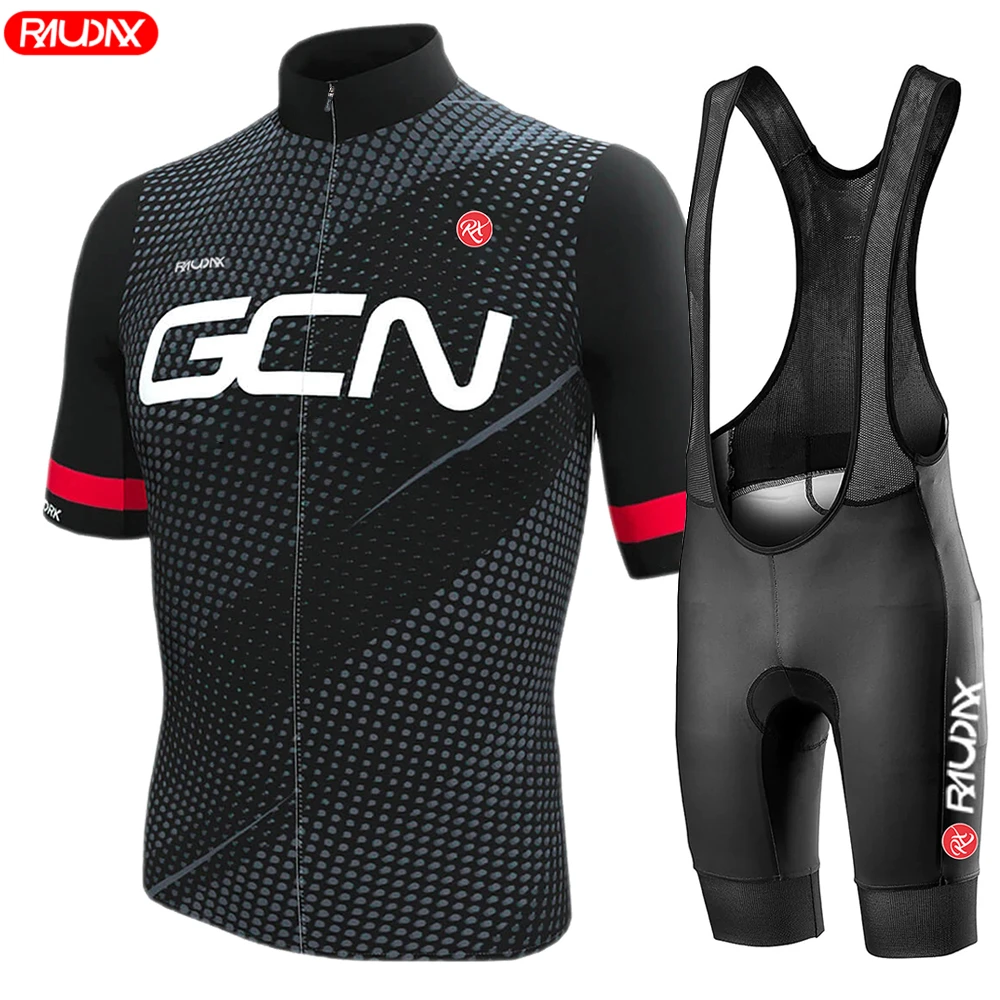 2024 Raudax Gcn Summer Short Sleeve Jersey Breathable Road Bike Uniform MTB Shirt Bicycle Men Cycling Clothing Set Ropa Ciclismo 4