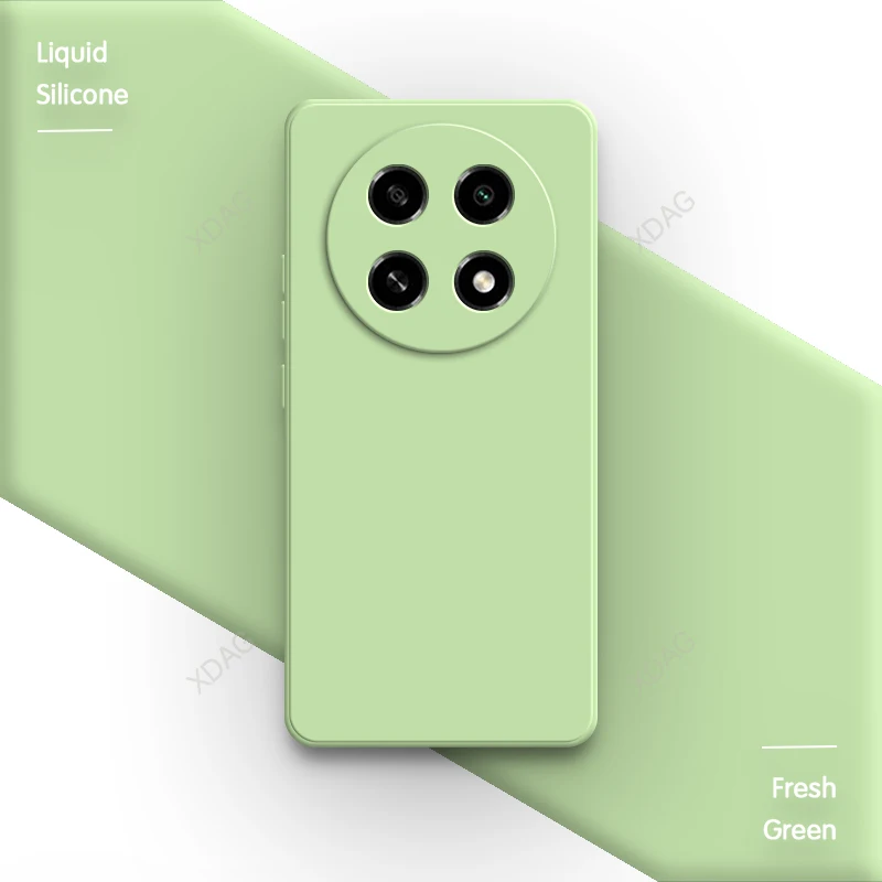 Premium Liquid Silicone Phone Case with Lens Protection - Soft Back Cover