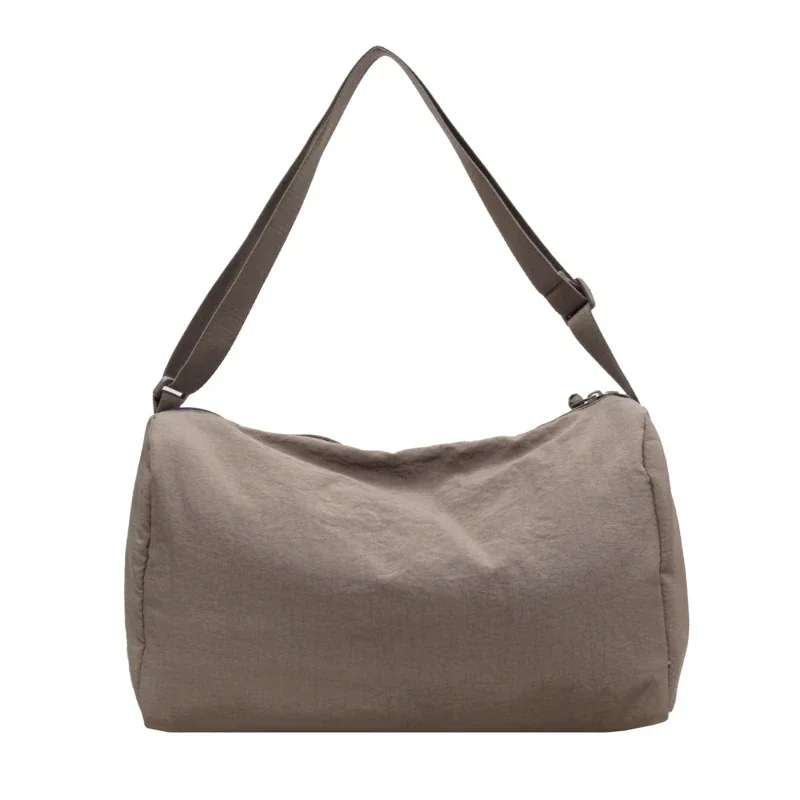 thumbnail image 1 of Bolso de mujer de alta calidad 2024, suave, de nailon, con forma de almohada, para ocio, bandolera sólida, con bolsillo interior con cremallera, bolso de mano para mujer, 1 of 5