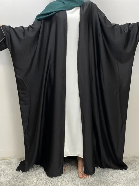 Abaya-Robe de luxe pour femmes musulmanes, kimono avec diamants, kaftan turc, caftan marocain, ramadan, kebaya ouvert, dubaï
