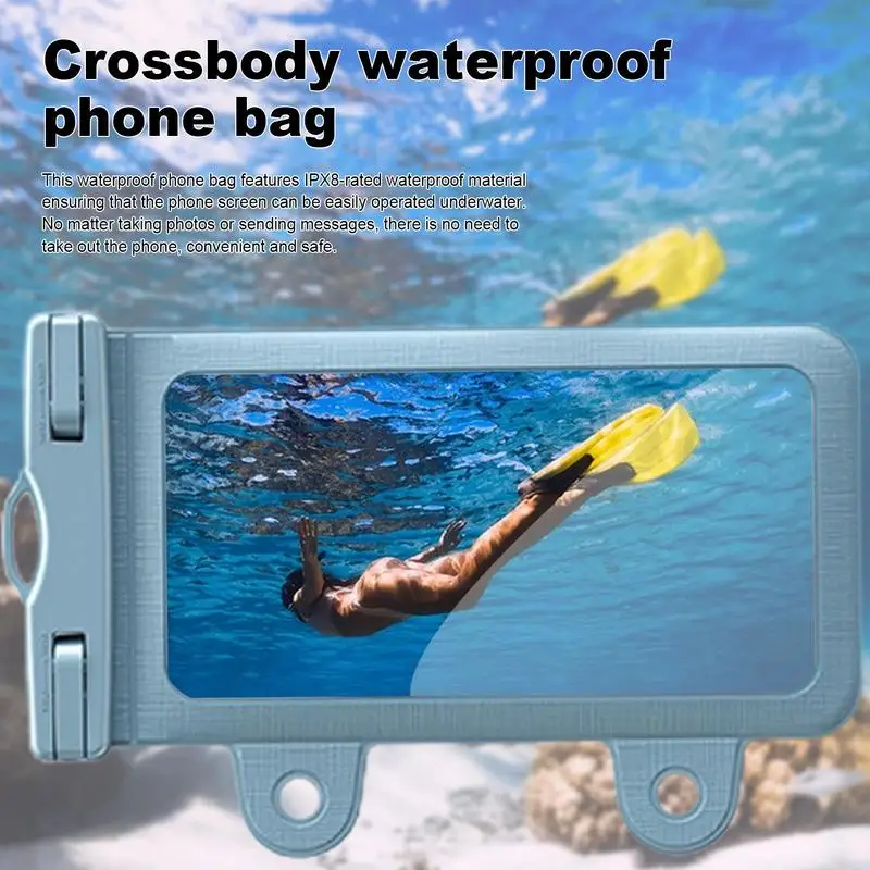 Waterproof Phone Bag Screen Touchable PVC Waterproof Phone Bag For Swimming Clear Dry Pouch With Adjustable Strap Phone