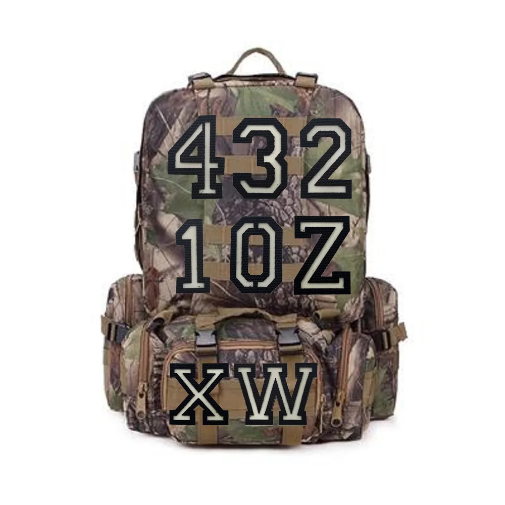 Outdoor-Taschenzubehör, Abzeichen, Rucksack, leuchtender Aufnäher, 26 englische Buchstaben A–Z, 10 digitale Kennungen, Armband-Klettaufnäher für Kleidung_voghion.com
