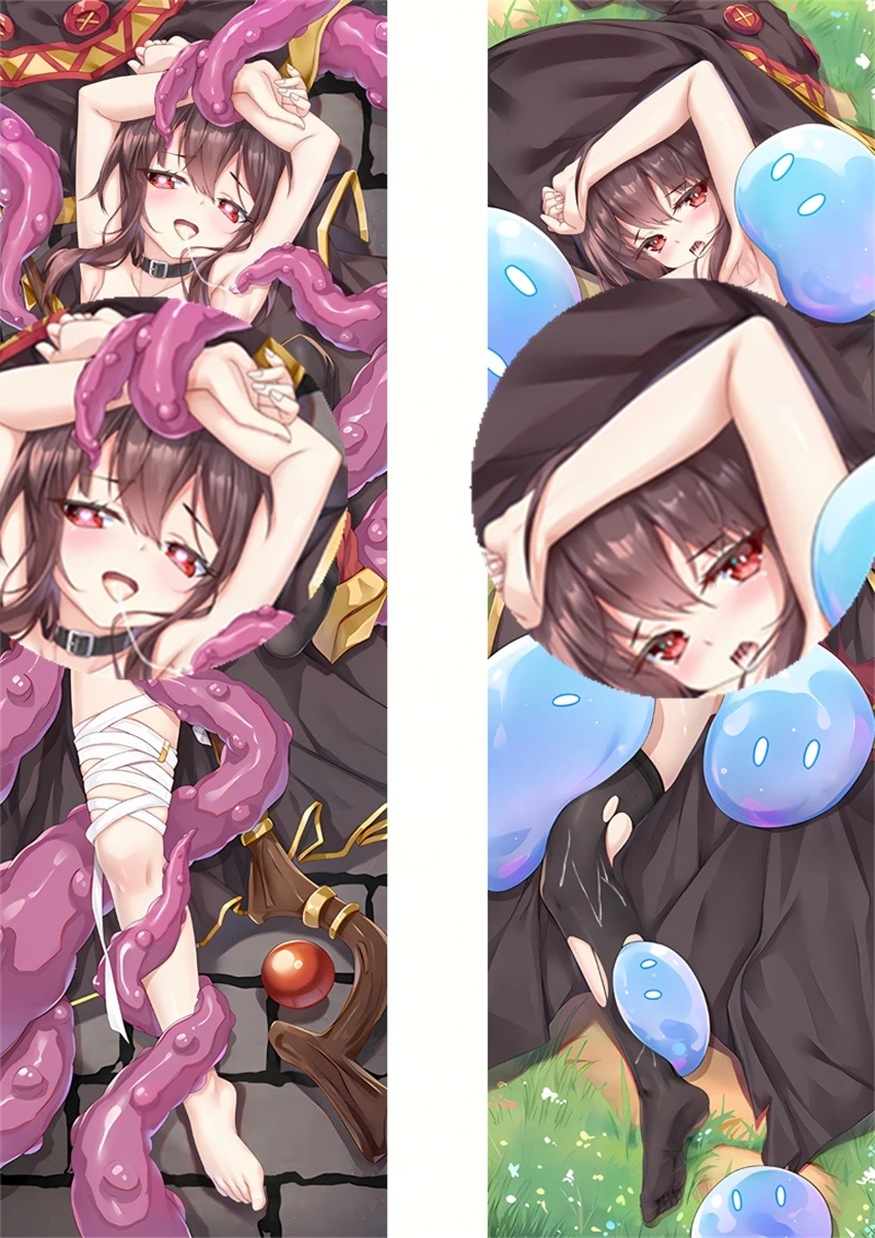 

Kono subarashī sekai ni shukufuku wo! Konosuba Megumin Cosplay Dakimakura Pillow Case Hugging Body Cartoon Accessories Xmas Gift