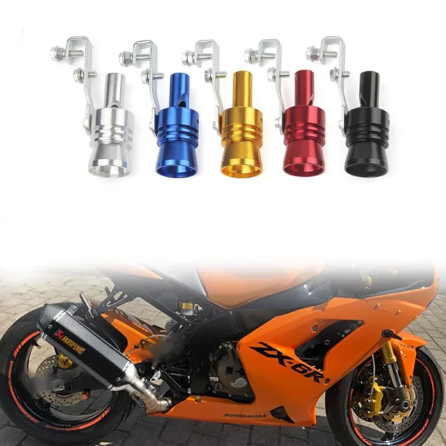 Motorcycle tail throat modification turbine whistle motorcycle tail whistle exhaust pipe sound simulator Modified accessories