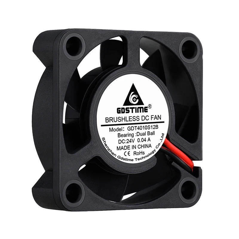 Gdstime-ventilador de Refrigeração dc Pequeno Smart pc Case Cooler Alta Qualidade 4cm Rolamento de Esferas 24v 40x40x10 mm 40x10 mm Pcs - Imagem 6