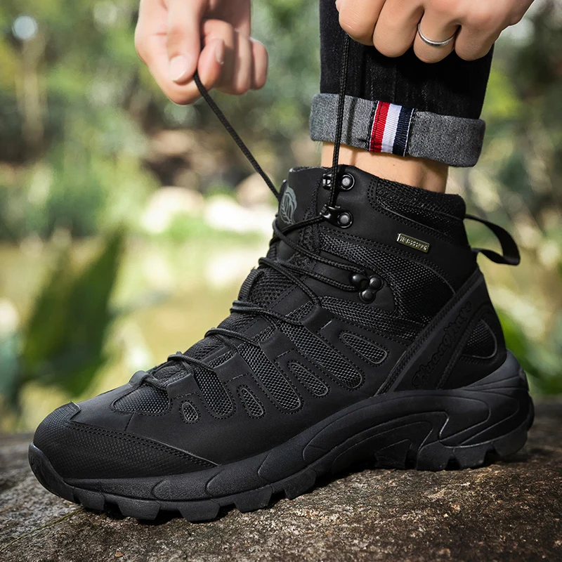 Summer Mesh Breathable Tactical Combat Boots Men Women Outdoor Hiking Sports Shoes 36-46 Size Ultralight 3