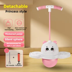Frog Jump Long Height Exercise Bouncing Ball for Children's Balance and High Jump Training (Princess Style)