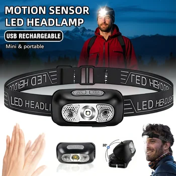 Rechargeable Motion Sensor LED Headlamp 1