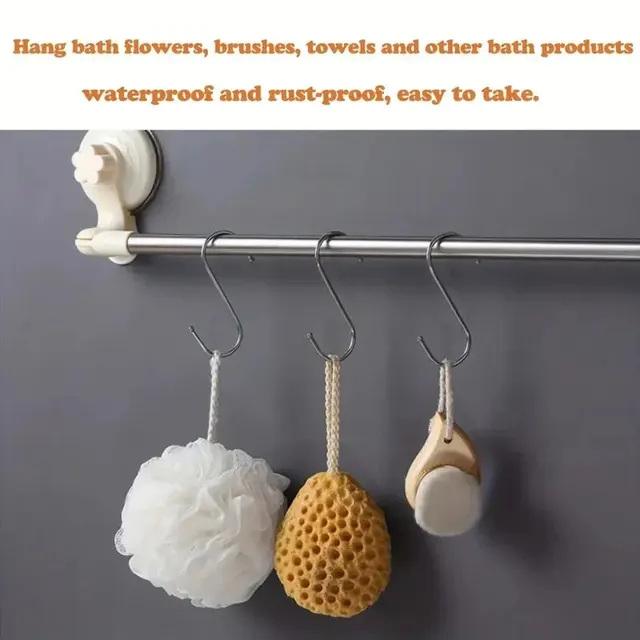 Crochet en forme de S en acier inoxydable, 10 pièces, crochets pour vêtements de cuisine et de salle de bains, crochet de suspension multifonctionnel en métal 4
