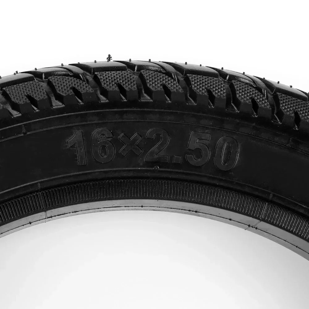 16X2.50 Electric Bike Solid Tire 16 Inch Bicycle Tubeless Solid Tyre Explosion Proof Wear-resistant Airless Tire