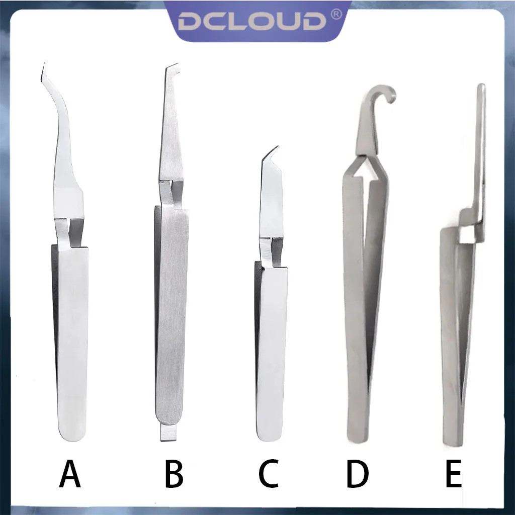 

Dental Orthodontic Tweezer Posterior Brackets Buccal Tube Lingual Buttons Bonding Tweezer Holder Placer Articulating Paper Tweez