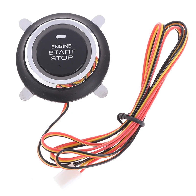 Car Start Stop Button 1 Pc 12V Auto Replacement Car Engine Start Stop Push Button Keyless Entry Ignition Starter Switch