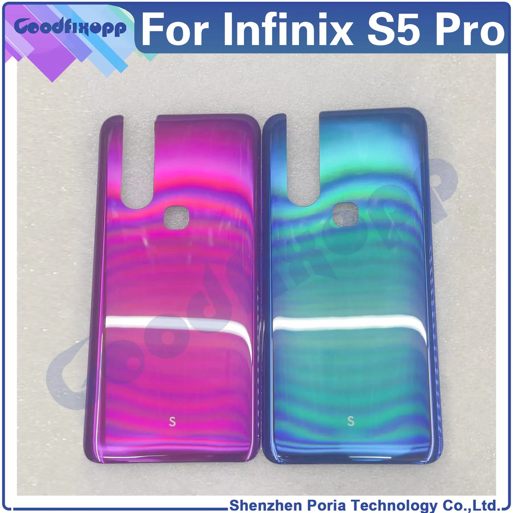 

Задняя крышка батарейного отсека, задний корпус, задняя фонарь для Infinix S5 Pro X660 X660C X660B S5Pro, запасные части для ремонта, замена