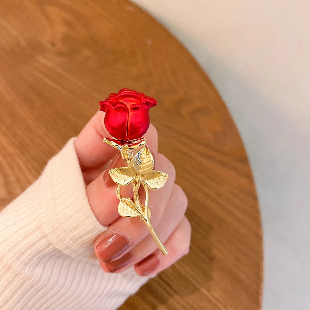 ? ? Joseph & Feiss Gold Red Rose Lapel Clip – Elegant Suit Accessory ? ? s-l400.jpg main image 3