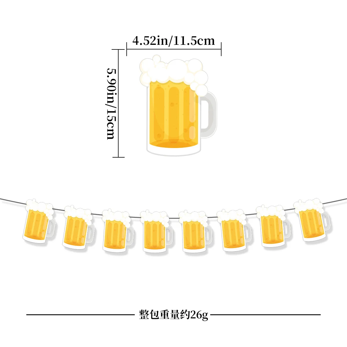 Alles Gute zum Geburtstag Banner Bierkrug Whiskyflasche Folienballon Männer Frauen 30. 40. 50. Whisky Geburtstag Partydekorationen Zubehör – Detail 5