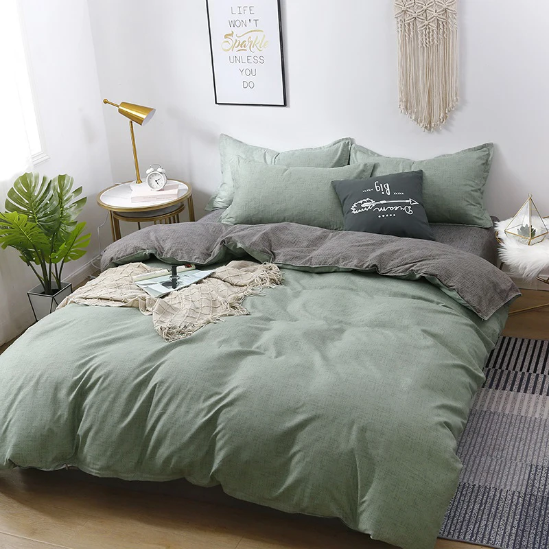 

Princess Nordic Bedding Set Single Luxury Double Quilted Bed Sheet Set Normal Full Size Couple Preppy Rustic Sabanas Bedroom Set