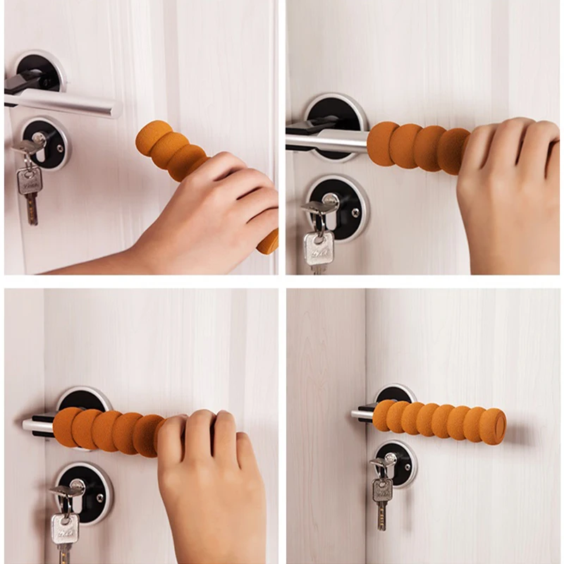 1/3pcs Spiral door handle gloves crash protection cover children's safety door handle gloves household safety bedroom decoration