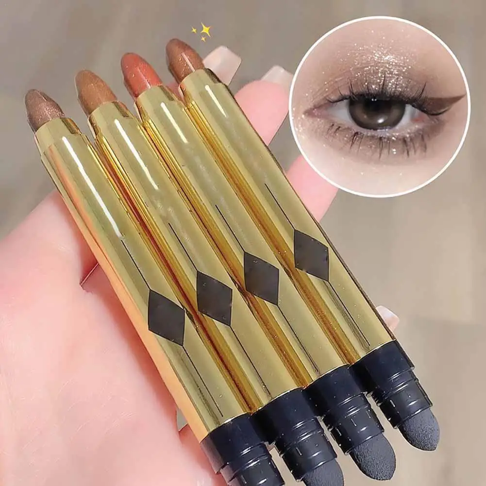 

Highlight Eye Shadow Fine Velvet Pen Shadow 6 Colors Lasting Colors Shiny Super Eyeshadow Long Optional Makeup 6 Eye Pen L9O2