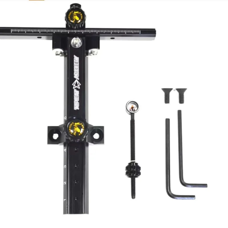 TR1007 archery 6inch recurve bow sight aluminum alloy CNC machining adjustable