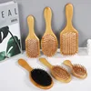 New Sdottor Wooden Bamboo Hair Brush Air Massage Comb Anti-static Scalp Combs Airbag Hairdressing Healthy Reduce Hair Loss Styli 2