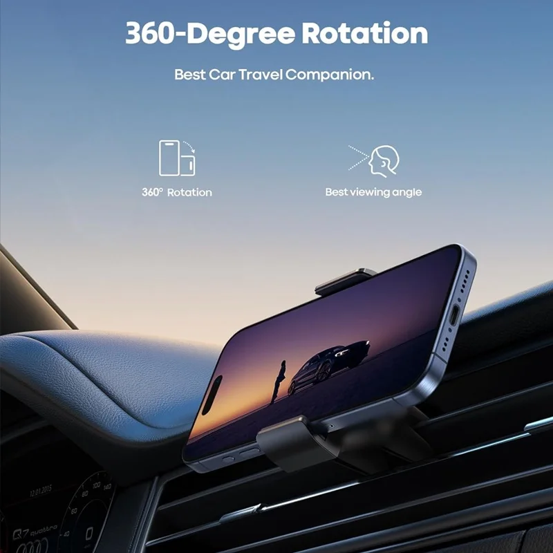 Universal Car Phone Holder with Air Vent Mount Clip – Secure Stand