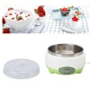 110V/220V Yogurt Maker Machine Stainless Steel Container Yogurt Maker for Homemade DIY Yogurt Green 15W DIY Yogurt Maker Machine 4