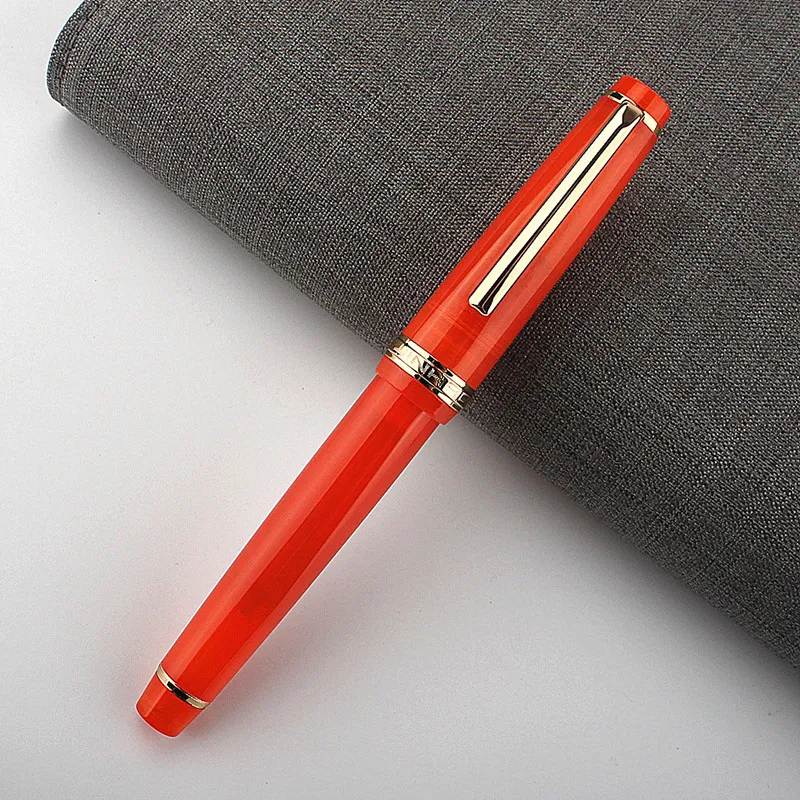 

New colors Jinhao 82 Silver Trim Fountain Pen Candy Color Acrylic Barrel Fine Nib for Writing Calligraphy Signature School