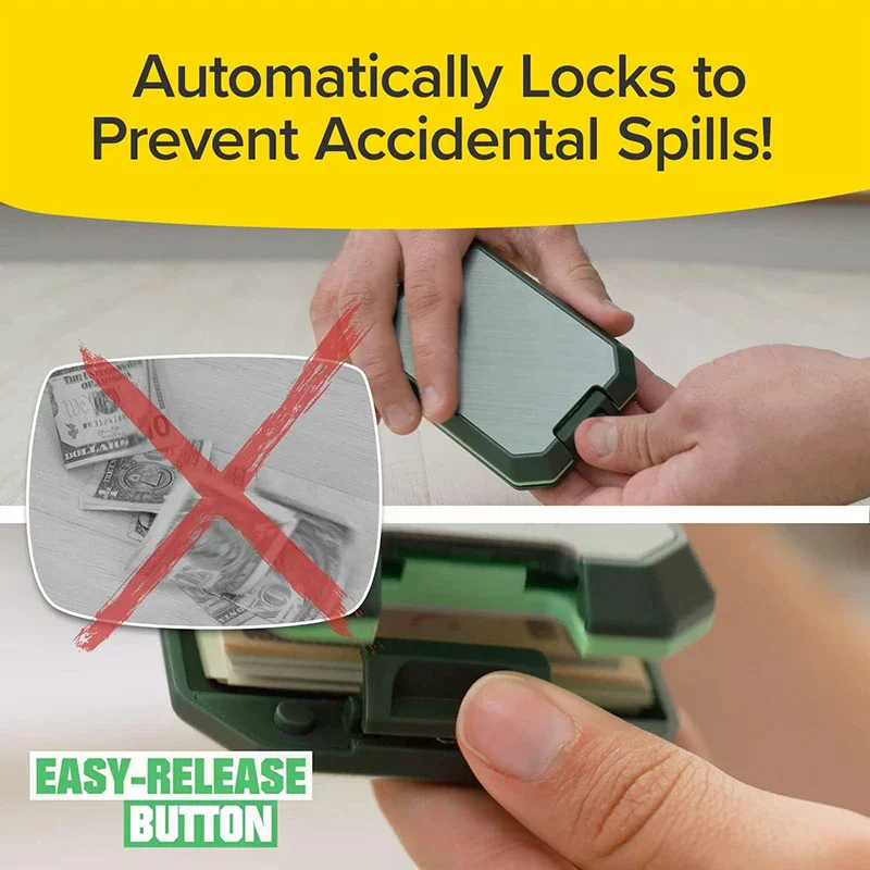 1/2PCS Ultra-Thin Wallet Anti-Demagnetization Shielded Wallet Removable Wallet Anti-Theft Wallet Anti-Pressure