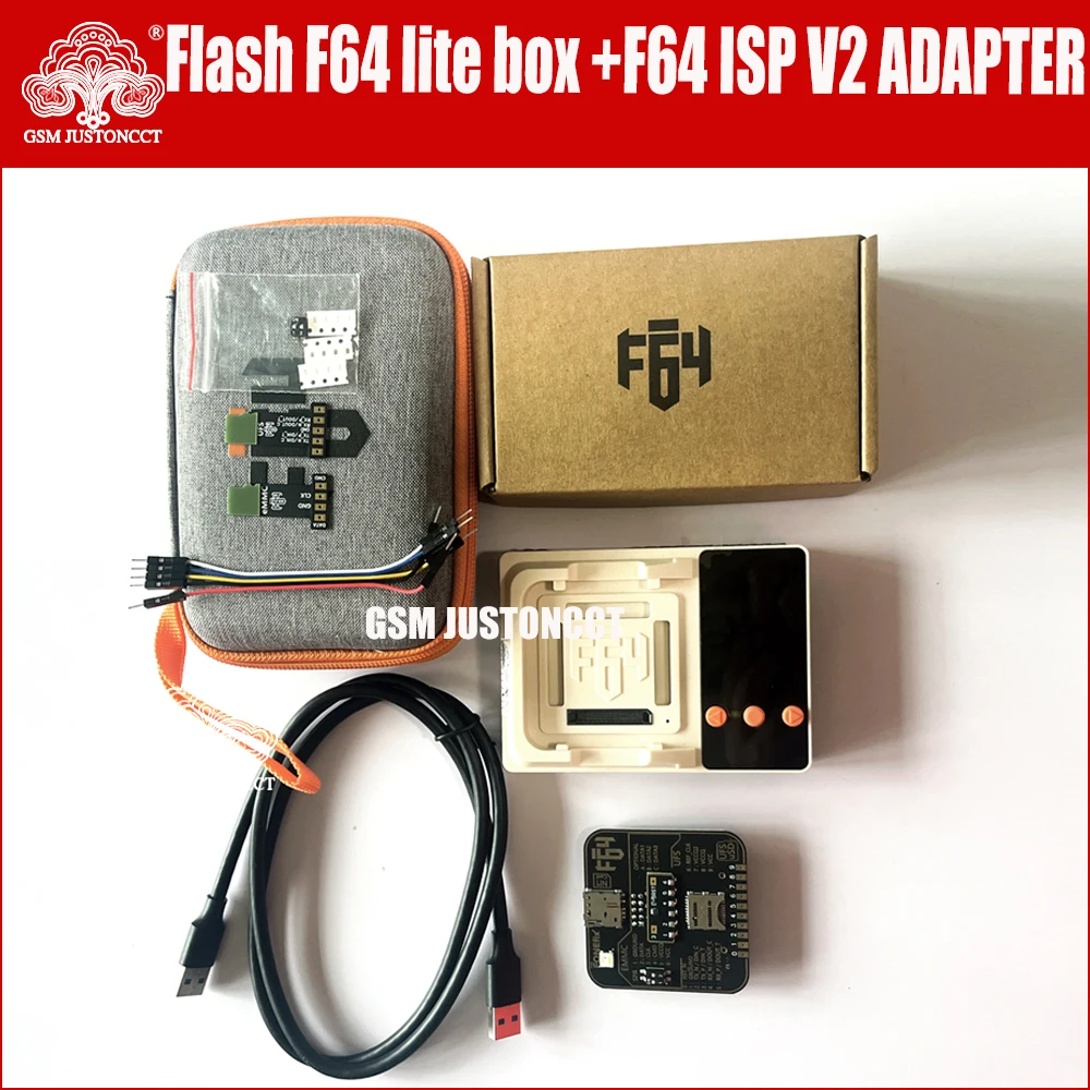 F64 Lite 툴 박스 플래시 64 UFS eMMC ISP V2 어댑터 플렉스 케이블 풀 세트