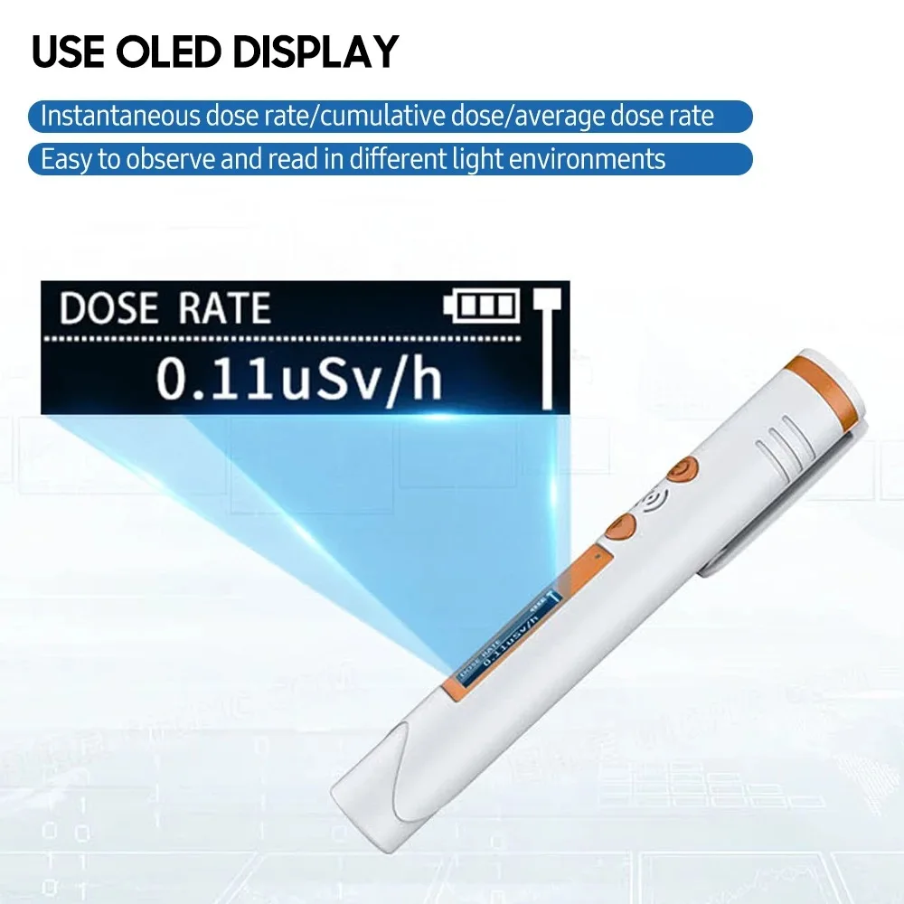 HFS-P3 Geiger Counter Nuclear Radiation Detector X-ray &gamma;-ray &beta;-ray Detector Marble Radioactivity Tester Personal Dosimeter radiation detector