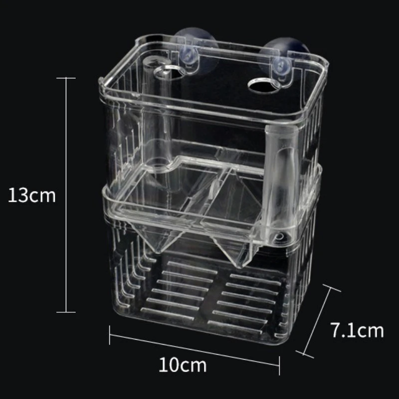 Aquarium Peacock Fish Incubator Breeding Box Acrylic Isolation Box Tropical Hatchery Spawner Alec Tank Betta Fish Separate fish aquarium fish breeding box