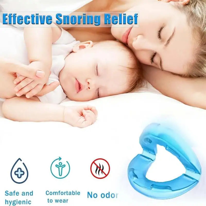 Hot sale Anti Snoring Mouthpiece Reusable Snore Stoppers Sleep Difficulty Snore Stoppers Solution For Comfort & Easy Breathing