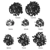 100 PCs/Lot 3mm-12mm Fishing Beads Space Stopper Black Round Soft/Hard Rubber Beads Fishing Lures Hook Rig Accessories 6