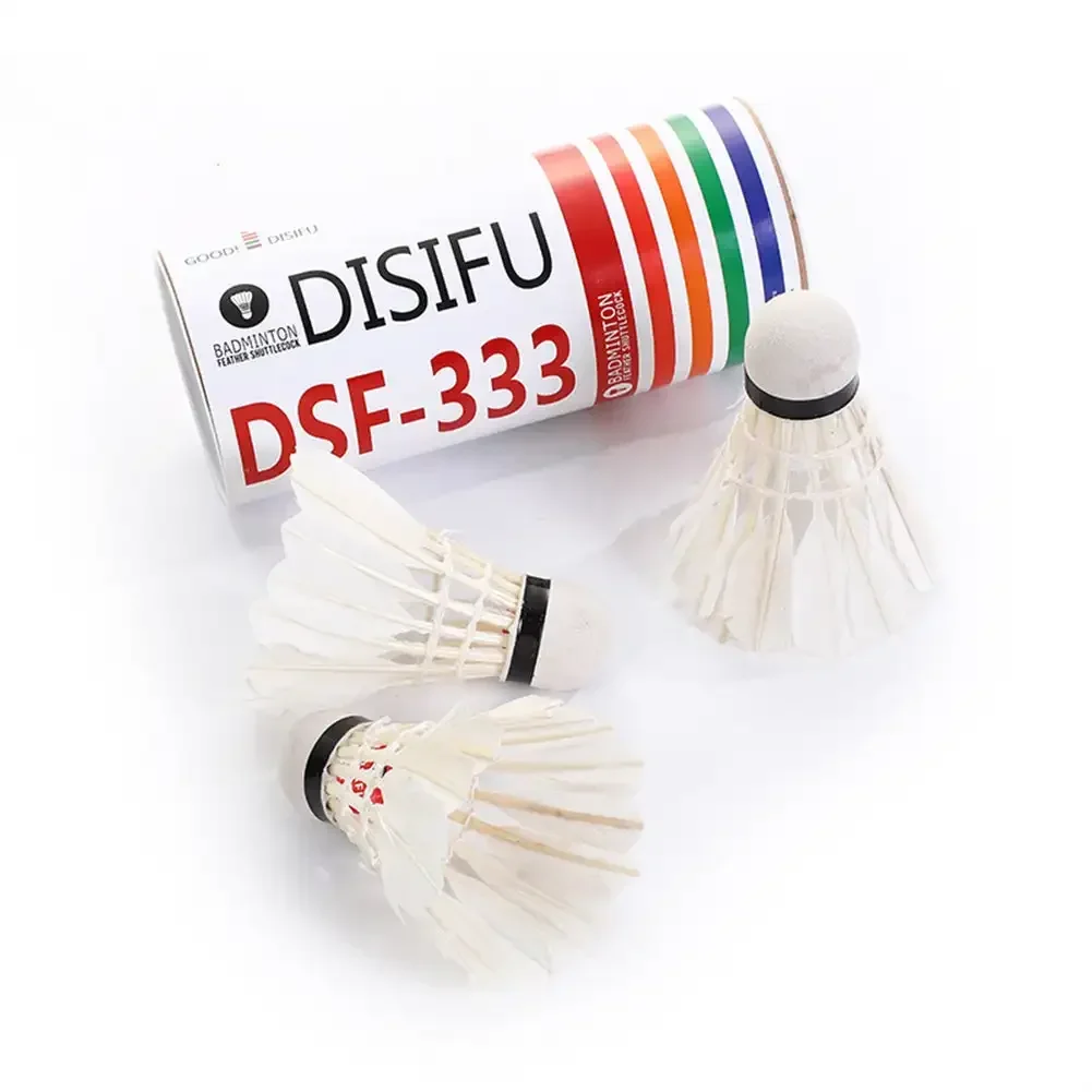 3Pcs High Quality Badminton Hard Ball Head Duck Feather Badminton Shuttlecock Ball