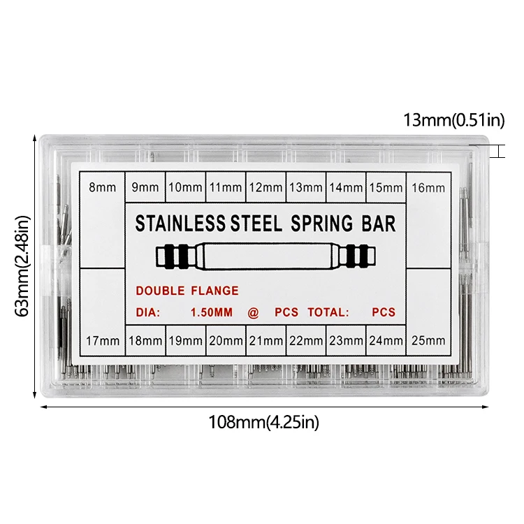 8-25mm Uhr Band Strap Barrette Link Pins Uhr Reparatur Link Pins Werkzeug Set Professionelle Werkzeug Zubehör – Detail 5