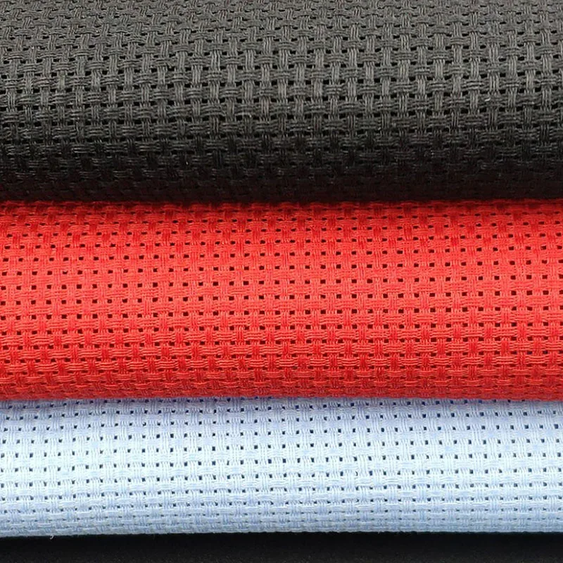 Cross stitch cloth embroidery cloth cotton 11CT medium black red light blue blue diy hand embroidery mat