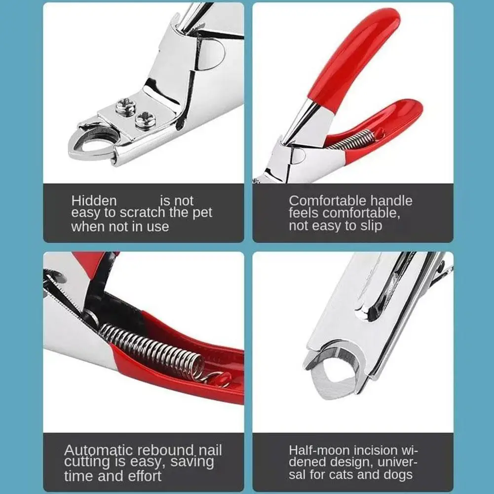 Dog Nail Clippers Professional Cat Dog Pets Nail with Safety Guard to Avoid Over Cutting for Medium and Large Cat