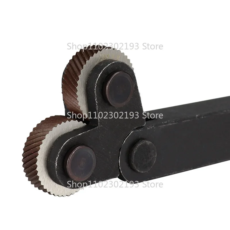 Dual Wheel Knurling Tool Kit 7pcs Pitch 0.5mm 1mm 2mm Lathe Cutter Wheel Knurling Tool Set