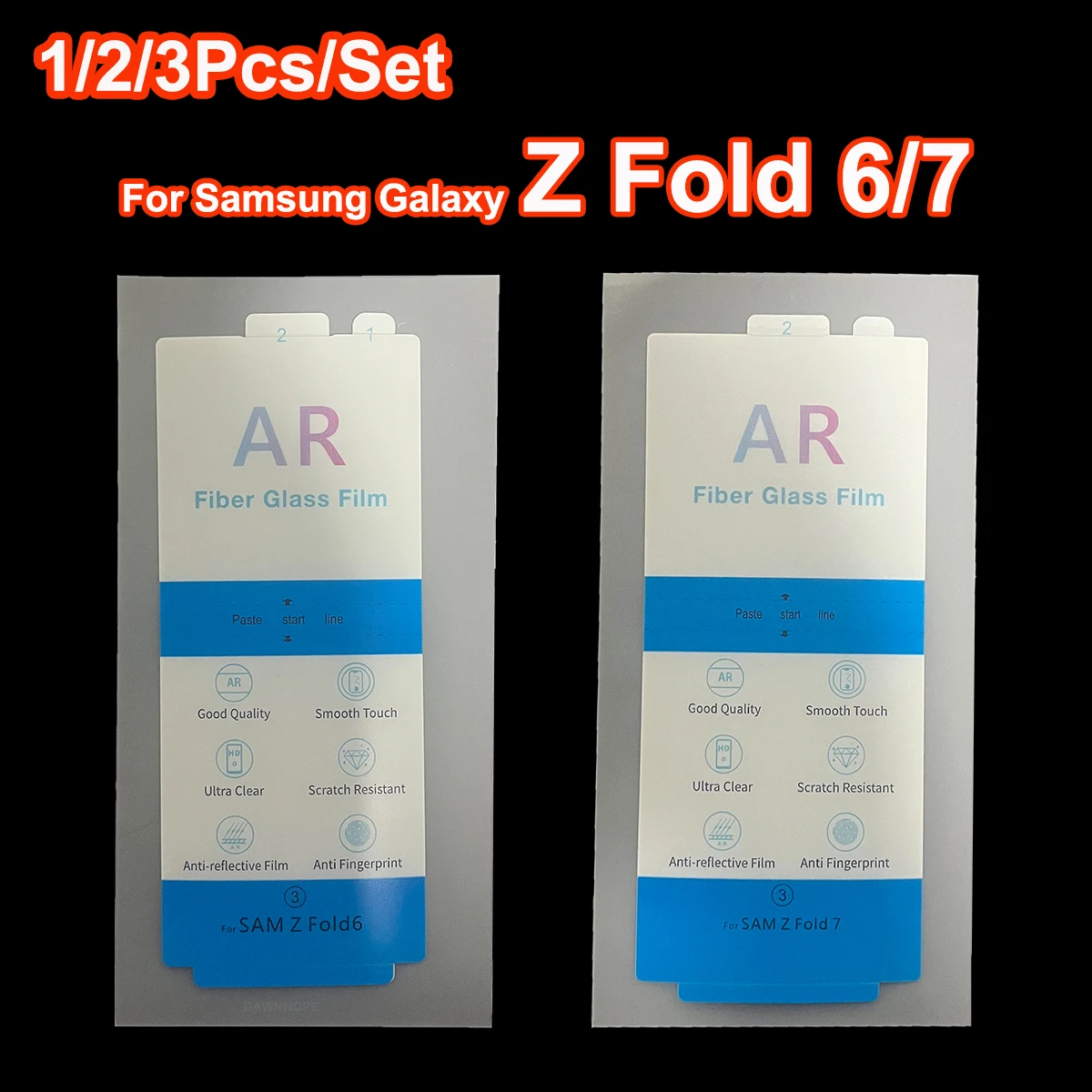 HD Protective Outer Screen Film | AR Fiber Technology for Samsung Galaxy Z Fold Series (1-3 Pack)