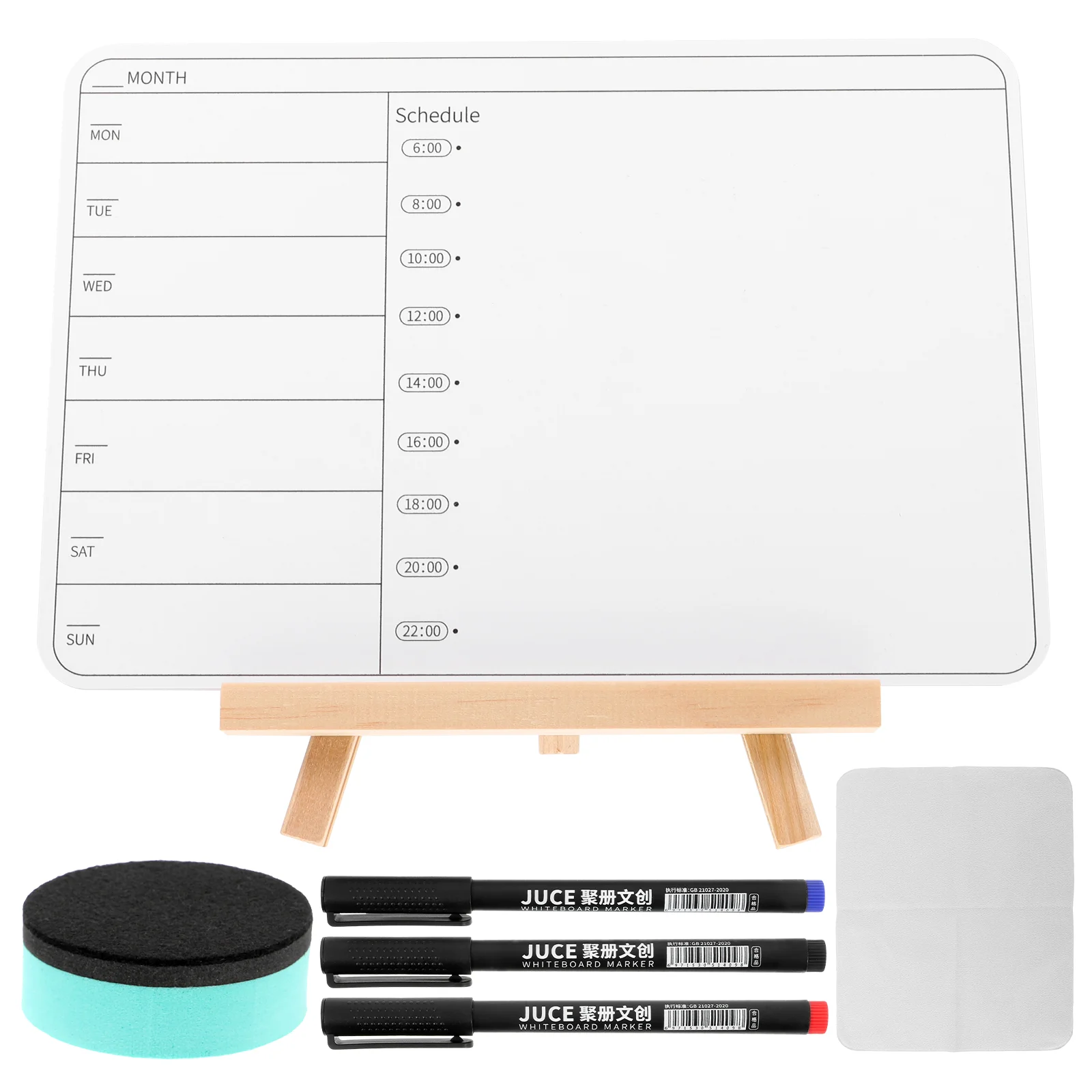 

1 Set of Dry Erase White Board Tabletop Small Whiteboard Double Sided Memo Board Erasable Board