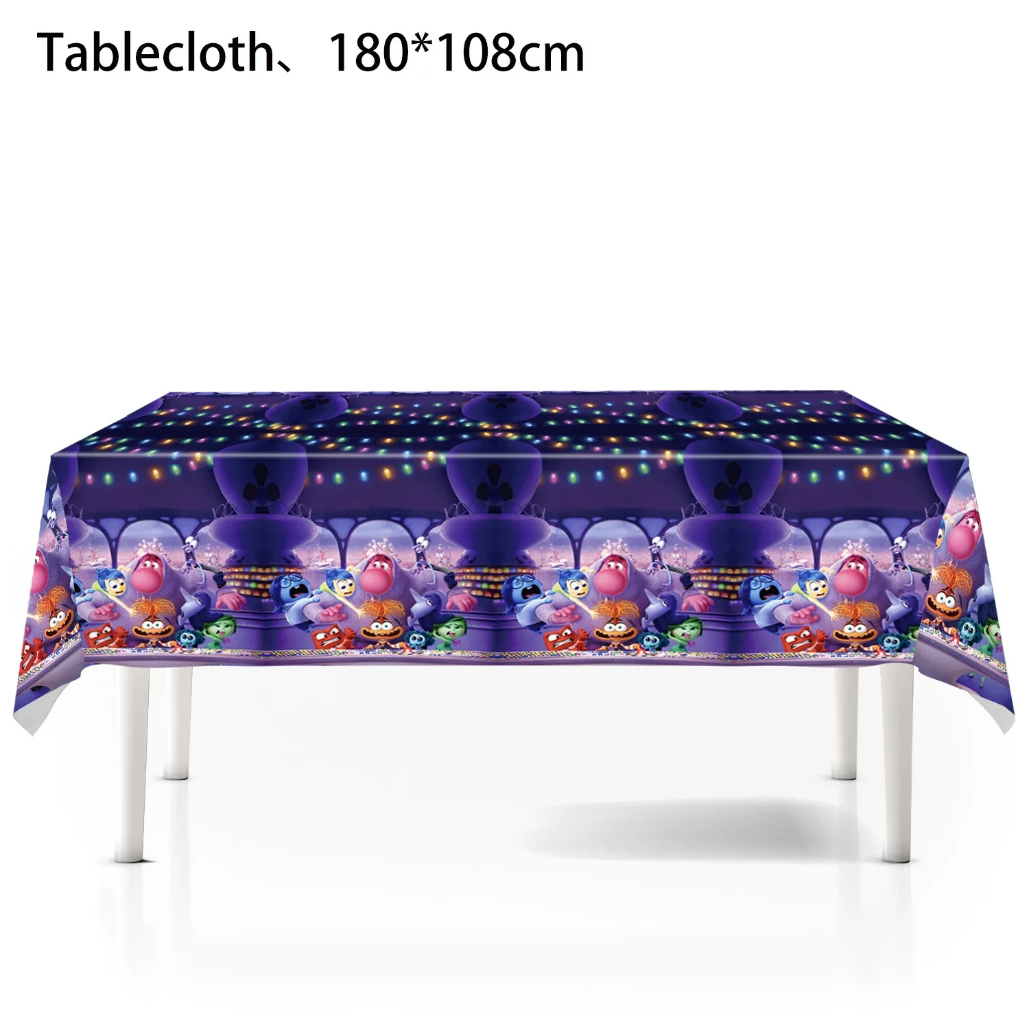 Inside Out Birthday Party Decoration Disposable Cup Plate Tablecloth Banner 3d Balloon Backdrop for Kids Baby Shower Supplies